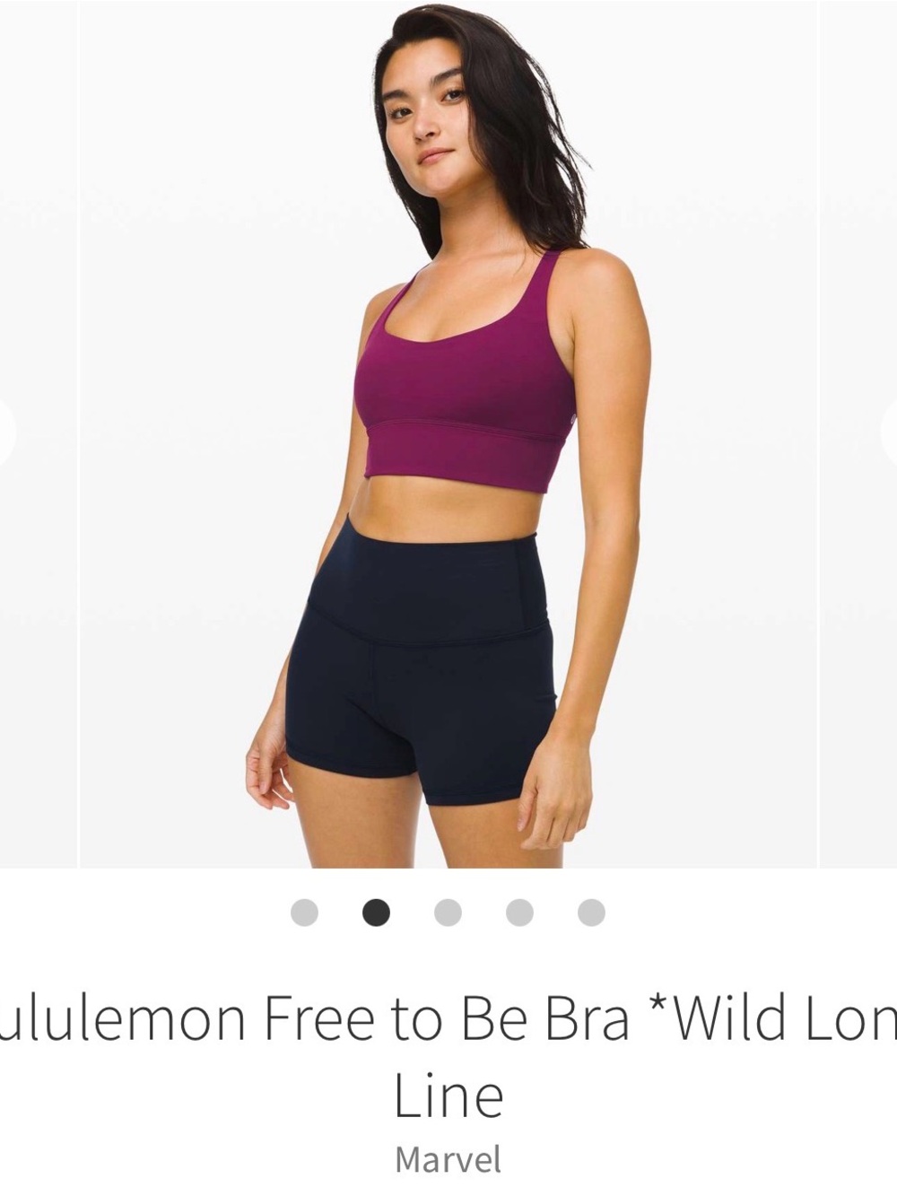 lululemon athletica Free To Be Bra - Marvel Purple